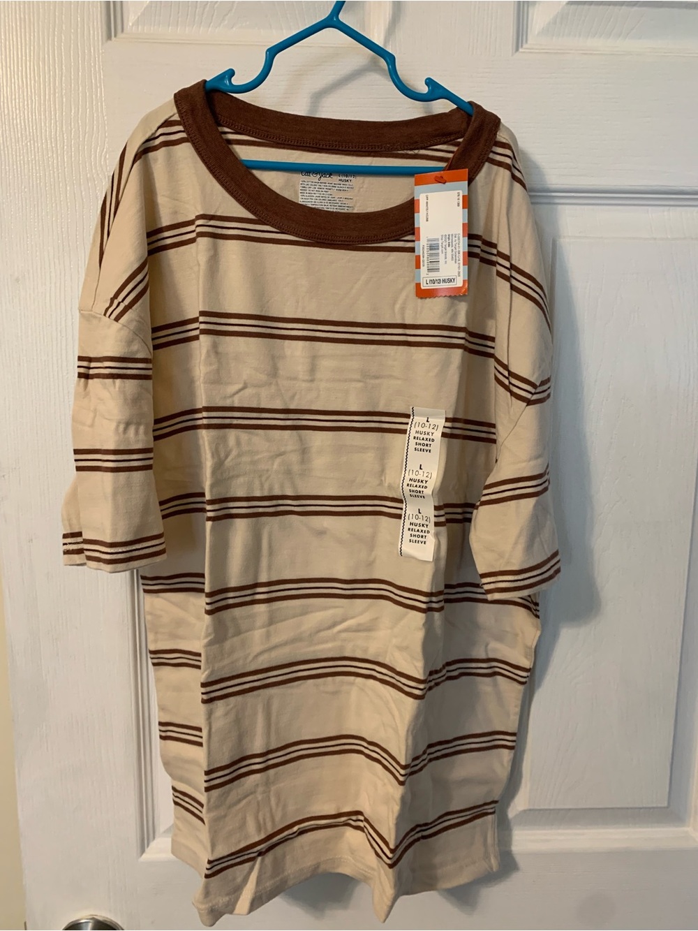 Cat & Jack NWT’s boy’s 10/12 husky relaxed short sleeve shirt